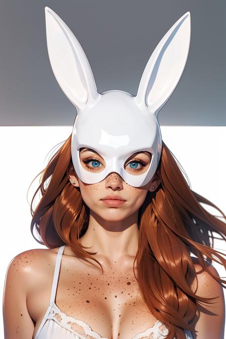 rabb1tm4sk, white rabbit mask, black rabbit mask,