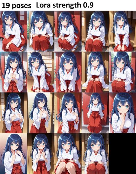 Civitai かわいいポーズ拡張用ポーズ19種 / 19 pose variations for kawaii pose extension v1.0