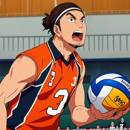 Asahi Azumane from anime haikyu Volleyball Asahi_Azumane_haikyu_v1.0