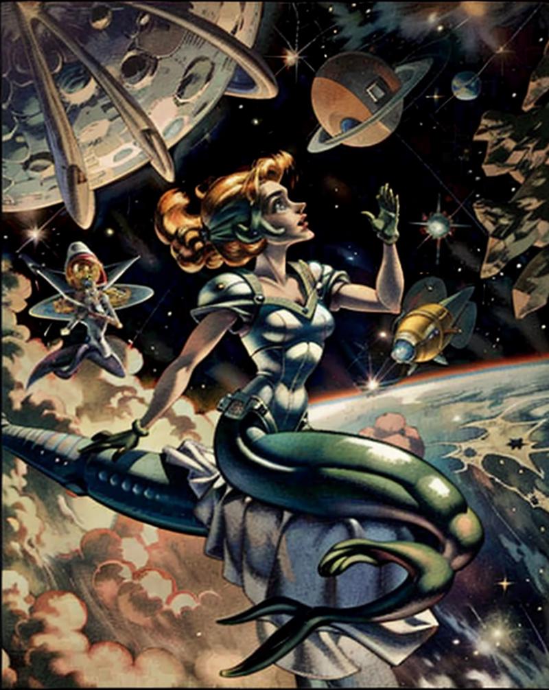 Hannes Bok - Golden Age Pulp Sci-Fi Style image by thriggle