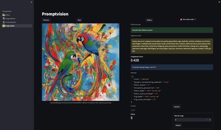 Promptvision - view all your generations in one place! Local image viewer! v1.0