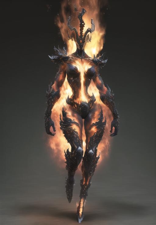 Flame Atronach - Skyrim image by AsaTyr