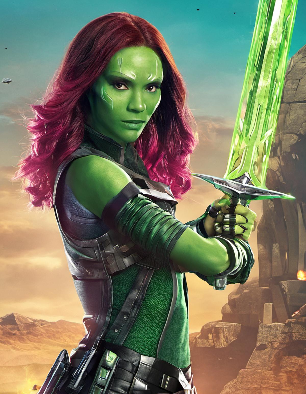 Gamora (Guardians of the Galaxy) (LoRA SDXL 1.0) image by astragartist