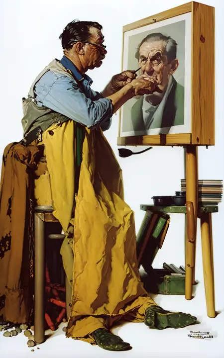 Norman Rockwell style 诺曼·洛克威尔