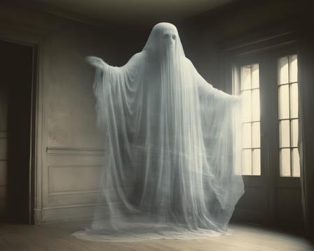 a photo of a transparent translucent ghost coming out of a wall, romantic era, 18th century <lora:Aether_Ghost_v1_LoRA:0.5> see-through