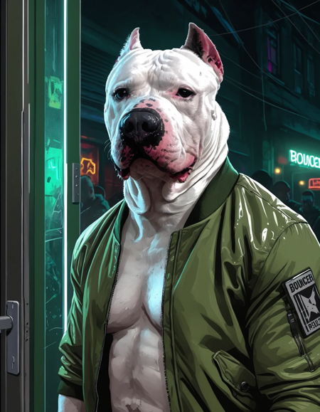 White Pitbull Dog SDXL v1.0