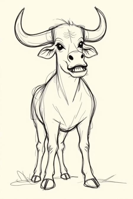 DL_Cartoon Line Art Drawing_Animal Image Generation v1.0