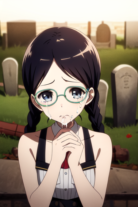 kakinumasayuri glasses twin braids