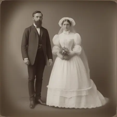 vieux mariés Vintage Valentines