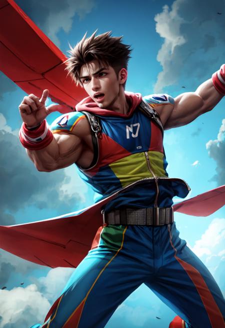 boy skydiving, clouds, wind, muscular,
vibrant colors, colorful art style, 
soft lighting, soft shadows, detailed textures, dynamic lighting,  
nice hands, perfect hands, 
<lyco:GoodHands-beta2:1.0> 
<lora:add_detail:1>