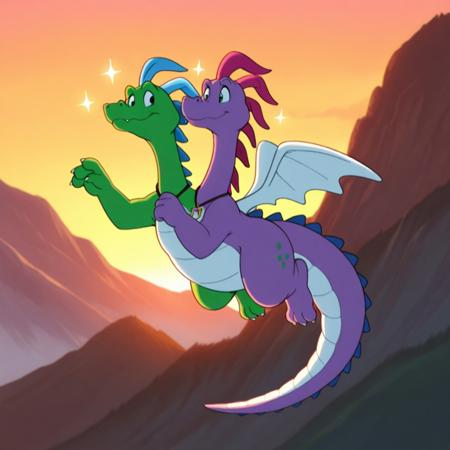 Zak and Wheezie Dragon Tales illustrious