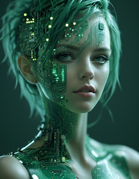  circuitboard dark futuristic