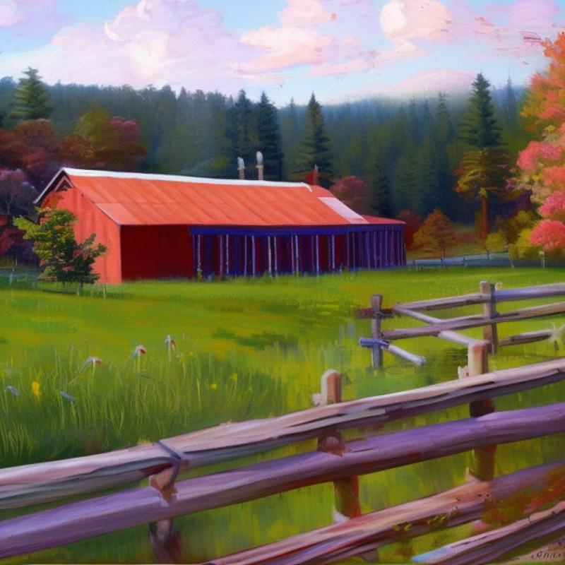 08870-392480256-oipainterlystyle_a_painting_of_a_bridge_in_a_field_with_a_barn_in_the_background_and_trees_in_the_foreground.png