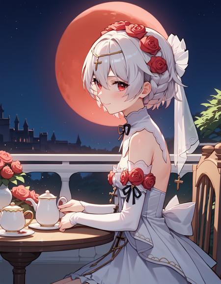 Rosy Bridesmaid 花裳月紗 | Honkai Impact 3rd pony_v19