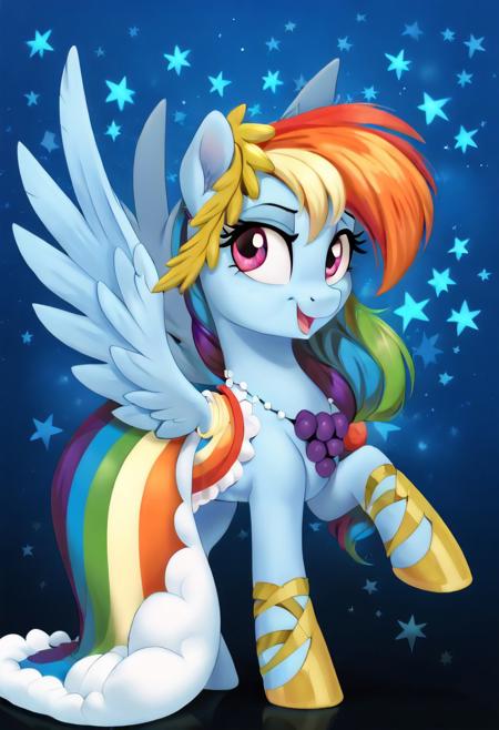 My Little Pony/MLP G4, Grand Galloping Gala is an annual royal ball, season 1,clothes  Mane 6 Gala Rainbow Dash