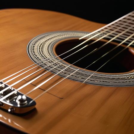 Guitar Strings Vibrating guitar strings descend, 
capturing the essence of music.