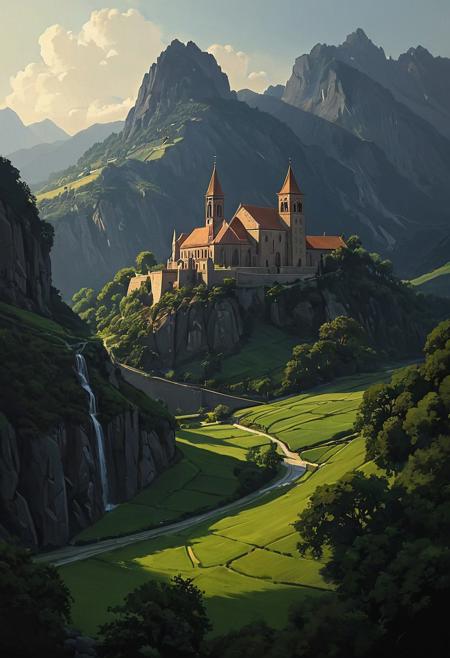 (landscape creator, landscape:1.5),  , (epic landscape:1.5),  (style Goro Fujita drawing), (style Goro Fujita painting),best quality, masterpiece, extremely detailed,  professional  art,  professional painting, an extremely delicate and beautiful, dynamic,  great lighting, perfect shading, professional shading, depth of field,   side soft light, elegant, gorgeous, highly detailed,   full shot, uncropped,   pure genious, absolutely perfect,  highly detailed, breathtaking,(no humans:1.5), 
steel-vine monastery with,