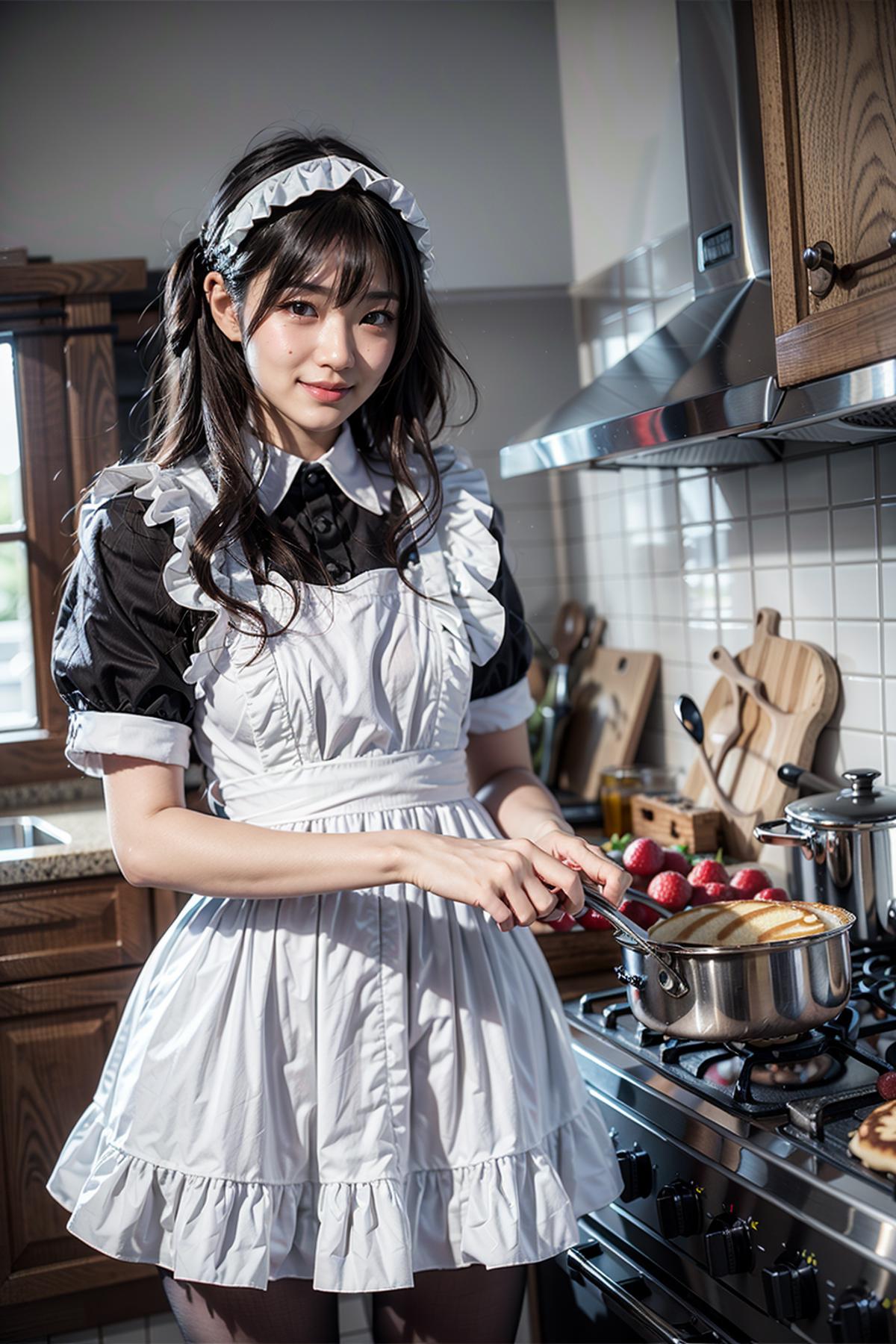 Maid costume | 女仆装 image by feetie