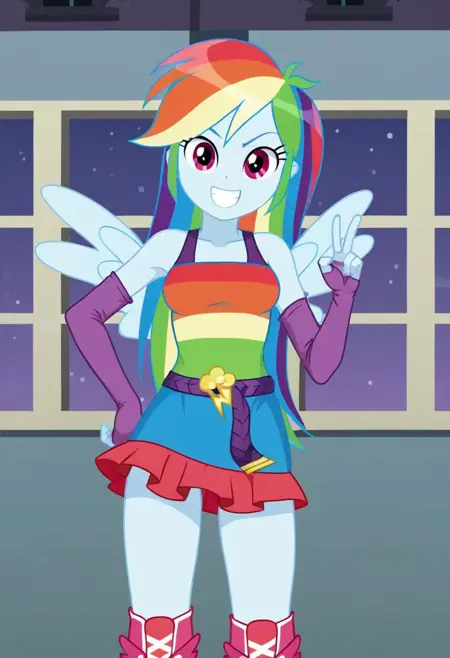 Rainbow Dash and Fluttershy - Fall Formal Outfit