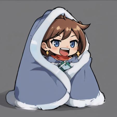 (masterpiece, best quality:1.2), chibi, solo, 1girl, trucy wright, smile, open mouth, cozyblanket, dress, cape, scarf, earrings, simple background <lora:aa_trucywright:0.8> <lyco:cozyblanket-nvwls-v1:1.0>