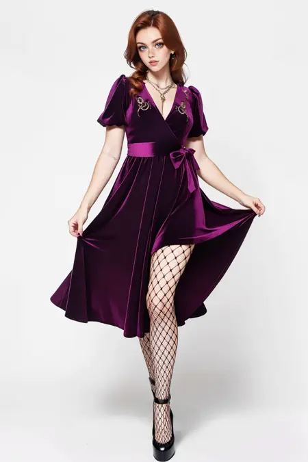 Velvet Wrap Dress