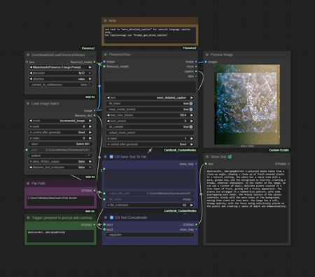 Minimalist Batch Captioning Workflow (For Flux) v1.0