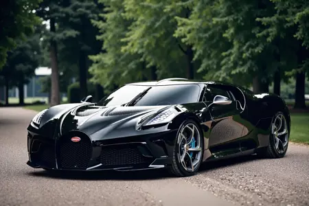 F1.0 bugatti la voiture noire