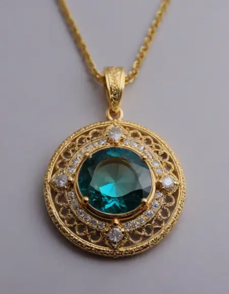 Jewelry Pendant Golden