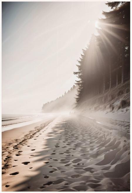 lith_argenta_PressHartPH1W,  instagram photo,a foggy beach in germany, hard shadows, film grain