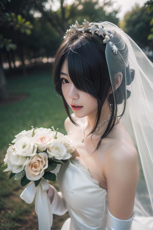 时崎狂三 婚纱 tokisaki kurumi wedding dress image by Thxx