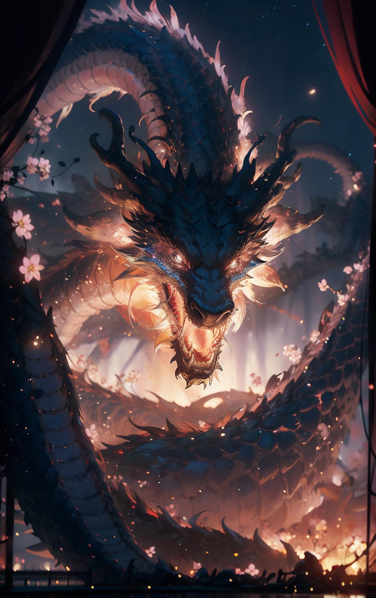 龙神幻想/Chinese dragon Lora image by nuaion