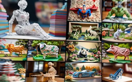 XL Realistic paper carving art style