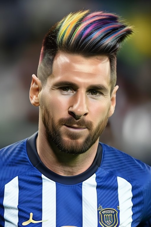 portrait of (realistic) photo of sks man (messi:1)  with Argentine football soccer jersey, serious look, high detailed fac...