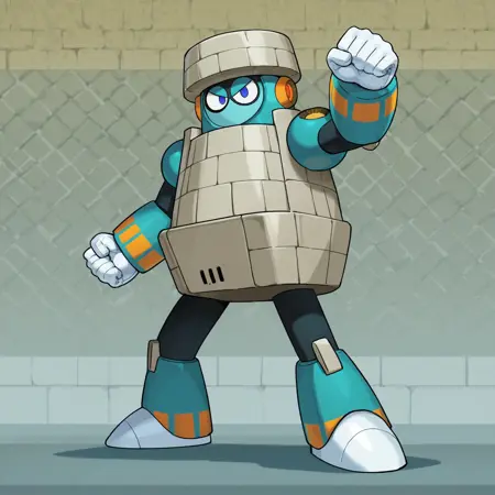 Block man - [Mega Man 11] ~ (Illustrious)