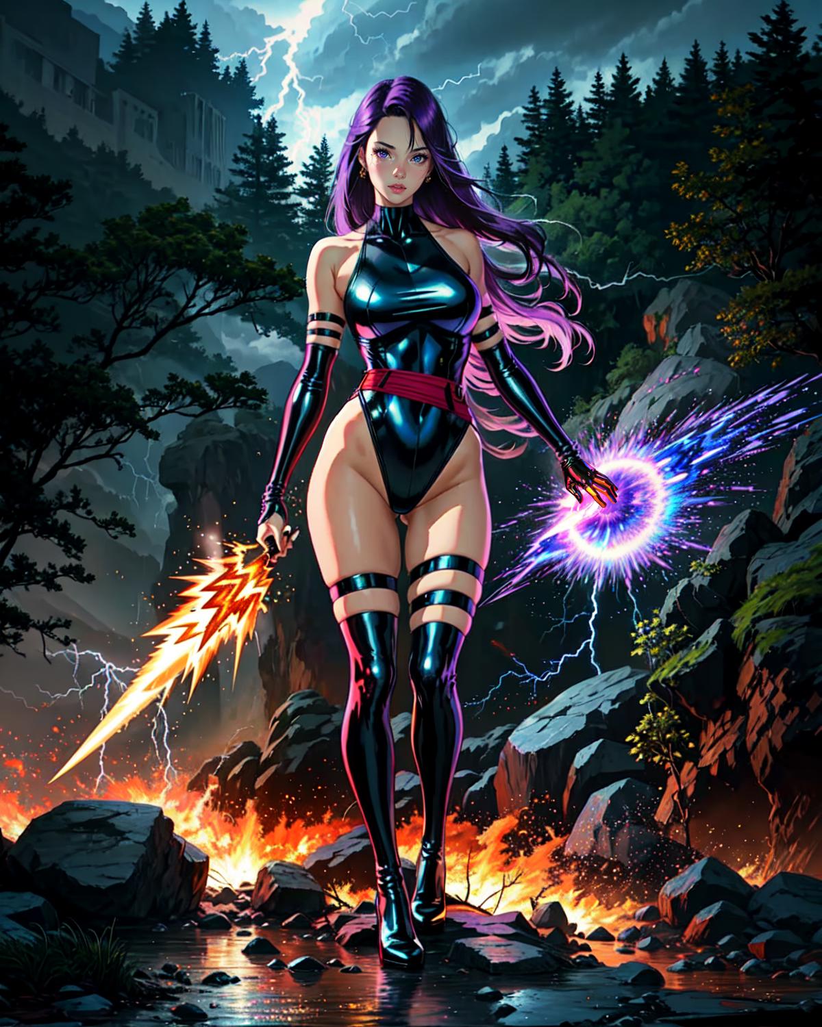 Psylocke/Betsy, Captain Britain (X-Men) LoRA image by MrHong