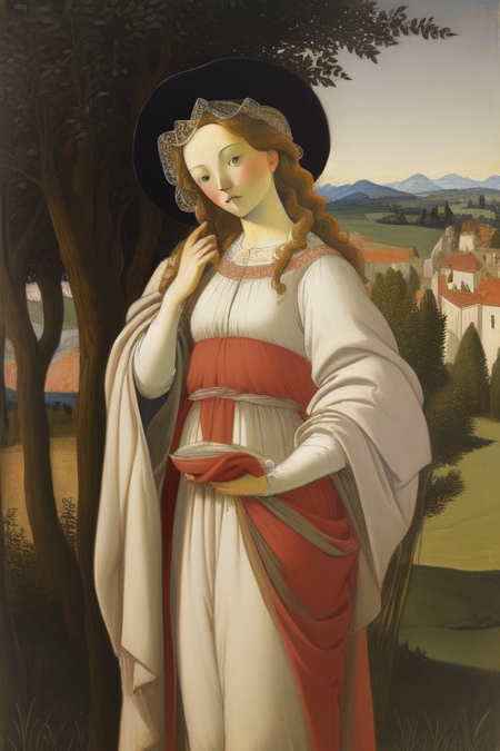 Oilpainting Renaissance Pastel shades Soft colors  (Sandro Botticelli:0.8) 