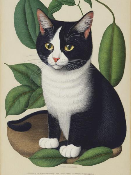 <lyco:MarkCatesby:1.0> a cat by Mark Catesby