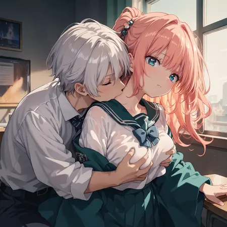 kissing_neck ponyDORA/首にキス