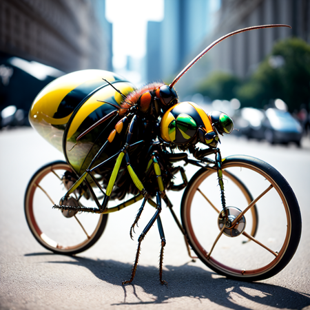 photo,  (InsectBike style:1) <lora:djzInsectBikeV21:1>