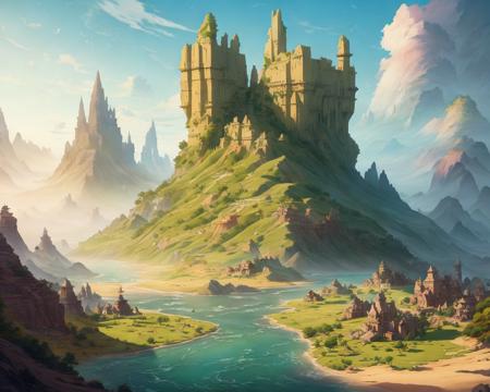 a beautiful fantasy landscape by advntr