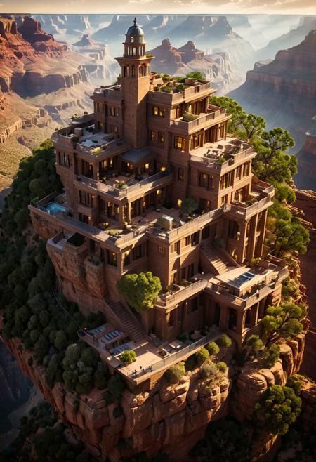 (The colonial city of the future, in the mist-filled Grand Canyon, on an unknown Earth-like planet, 2 moon on sky, Spaceship flight connects colonies:1.3), (Richard Meier:1.2), (Mario Botta:1.3), (avant-garde, future, reality, science fiction, photorealistic), (modern architecture:1.2), 
(Large Files, Ultra Realistic, 8K, 16k, FHD, HD, VFX, Perfect, Photography, composition, Architecture Sales Photography, Architecture Competition, Ultra High Resolution, Cinematography, High Resolution Image:1.1), (dramatic lighting, direct sunlight, ray tracing, clear shadow:1.2),  (real landscape:1.1), (blurred background:1.0), (urban background, more_details) ,
great lighting, clear, hillscastel, treehouse