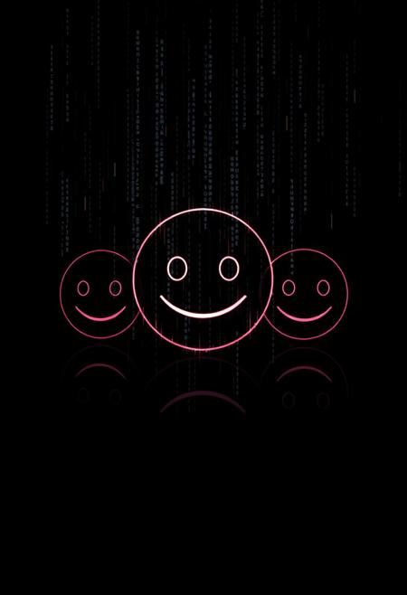 highly detailed and hyper realistic photo, by Alena Aenami , by Archibald Thorburn , by Daniele Afferni , minimalistic line emoticons on a black background. in the style of the MATRIX, in the style of  monochromatic silhouette reflection,  limited dark palette, unusual dark colors, faded colors, atmospheric haze, highly dramatic cinematic lighting, motion blur, film grain,  professional, excellent composition, finest details, maximized details, ultimate detail level, masterpiece, best quality