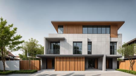 Modern villaexterior, (urban:1.25), (streetcapes:1.2), concrete, expertly captured architectural details, harmonious blend of materials, (wooden:1.1) wall, (white paint:1.3), split stone cladding, inviting greenery, natural light, warm interior lighting, skilled architectural photographer, realistic style, digital photography, high-resolution rendering, balanced color palette, detailed depiction, captivating ambiance,14ArchiAI_stonevilla-v1, RAW photo, (high detailed skin:1.2), 8k UHD, DSLR, soft lighting, high quality, film grain, Fujifilm XT3 <lora:14ArchiAI_stonevilla-v1:0.5> 14ArchiAI_stonevilla-v1, <lora:detail-MQ:0.4>, RAW photo, (high detailed skin:1.2), 8k UHD, DSLR, soft lighting, high quality, film grain<lora:epi_noiseoffset2:0.3> <lora:add detail:0.3>