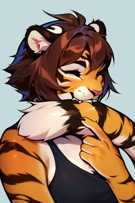Tail bite/hug