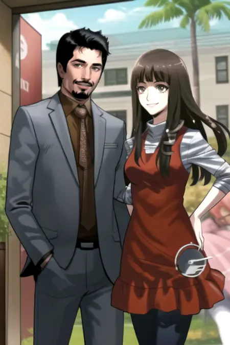 Tony Stark x Mako Shiraishi (Marvel x Super Sentai)