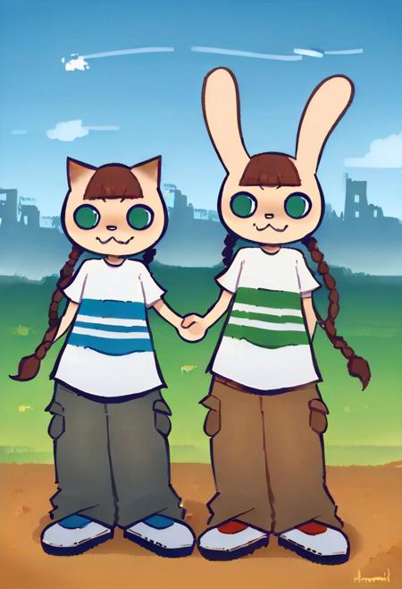 Mimi and Nyami (pop'n music) Ponyver3