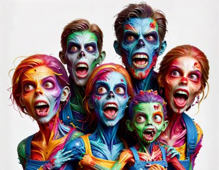 surreal painting representing strange vision of (masterpiece:1.2) a portrait of a grinning zombie family of five, miserable, shiny sparkling eyes, tongue out, waving, style of Hanna-Barbera, m ral-watce, ral-drptpl, ral-ovrstrtd, (white background:1.5), 8k, 16k, uhd, sharp lines, (lots of details:1.2), extremely detailed, absurdres, intricate detailed, cinematic scene, best quality, high detailed, ultra sharp, photorealistic, award winning, pin sharp. harmonious madness, synergy with chance. unique artstyle, mindbending art, magical surrealism. best quality, high resolution, expressionist (masterpiece:1.2) a portrait of a grinning zombie family of five, miserable, shiny sparkling eyes, tongue out, waving, style of Hanna-Barbera, m ral-watce, ral-drptpl, ral-ovrstrtd, (white background:1.5), 8k, 16k, uhd, sharp lines, (lots of details:1.2), extremely detailed, absurdres, intricate detailed, cinematic scene, best quality, high detailed, ultra sharp, photorealistic, award winning, pin sharp . raw, emotional, dynamic, distortion for emotional effect, vibrant, use of unusual colors, detailed, cinematic still (masterpiece:1.2) a portrait of a grinning zombie family of five, miserable, shiny sparkling eyes, tongue out, waving, style of Hanna-Barbera, m ral-watce, ral-drptpl, ral-ovrstrtd, (white background:1.5), 8k, 16k, uhd, sharp lines, (lots of details:1.2), extremely detailed, absurdres, intricate detailed, cinematic scene, best quality, high detailed, ultra sharp, photorealistic, award winning, pin sharp . emotional, harmonious, vignette, 4k epic detailed, shot on kodak, 35mm photo, sharp focus, high budget, cinemascope, moody, epic, gorgeous, film grain, grainy, breathtaking (masterpiece:1.2) a portrait of a grinning zombie family of five, miserable, shiny sparkling eyes, tongue out, waving, style of Hanna-Barbera, m ral-watce, ral-drptpl, ral-ovrstrtd, (white background:1.5), 8k, 16k, uhd, sharp lines, (lots of details:1.2), extremely detailed, absurdres, intricate detailed, cinematic scene, best quality, high detailed, ultra sharp, photorealistic, award winning, pin sharp . award-winning, professional, highly detailed