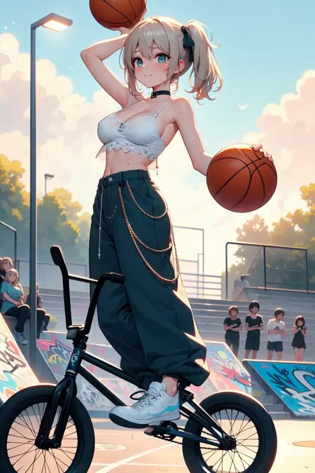 girl like basketball bmxbike
