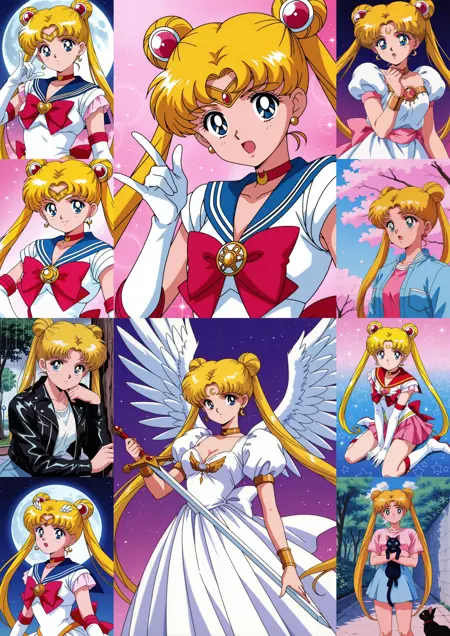 Usagi Tsukino (Sailor Moon) - Retro - [Character] - IllustriousXL