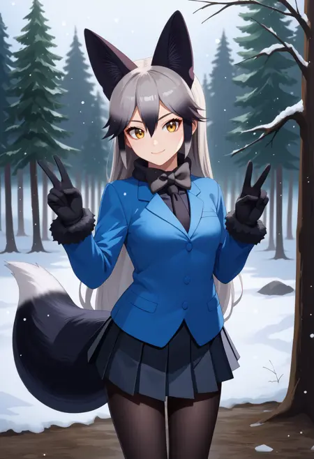 [PonyV6 XL] Silver Fox | Kemono Friends